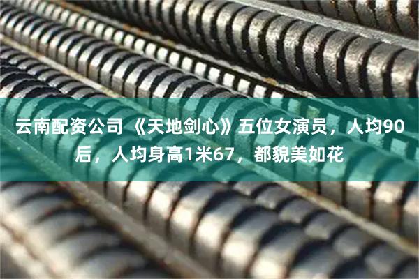云南配资公司 《天地剑心》五位女演员，人均90后，人均身高1米67，都貌美如花